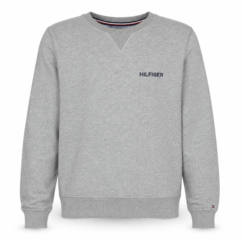 Tommy Hilfiger Men's Grey Logo Crew Neck Sweatshirt Size L