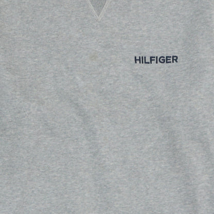 Tommy Hilfiger Men's Grey Logo Crew Neck Sweatshirt Size L