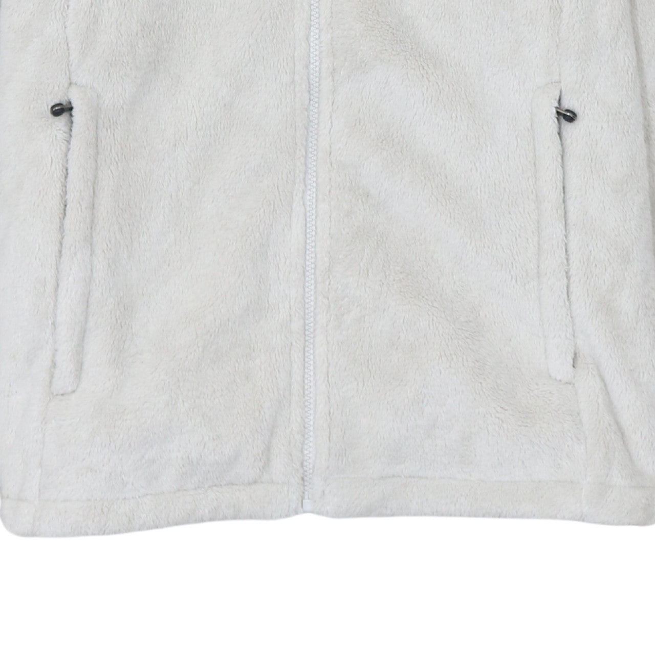 The North Face Women's Beige Fleece Full Zip Hoodie XL Polyester