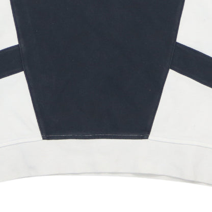 Adidas Men's White & Navy Crew Neck Sweatshirt Size S