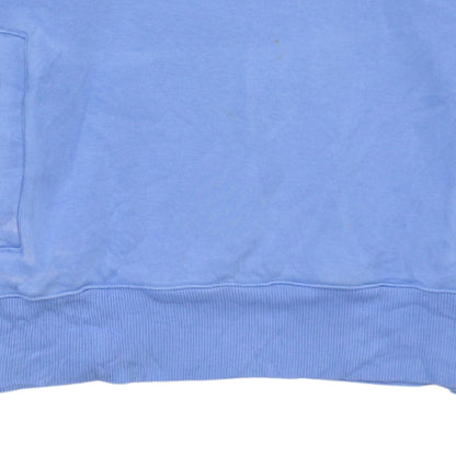 Adidas Women Blue Pullover Hoodie with Stripes Size 10