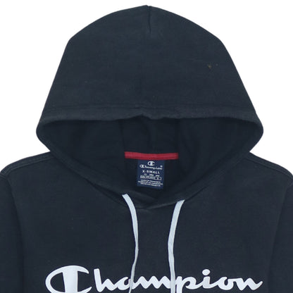 Champion Womens Black XS Pullover Logo Hoodie