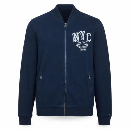 Hilfiger Denim Men's Blue Full Zip NYC Sweatshirt Size L