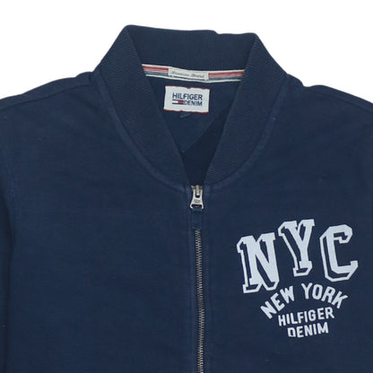 Hilfiger Denim Men's Blue Full Zip NYC Sweatshirt Size L