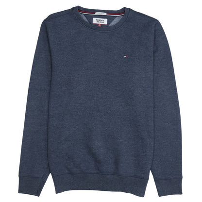 Tommy Jeans Men's Blue Regular Fit Crew Neck Sweatshirt Size S