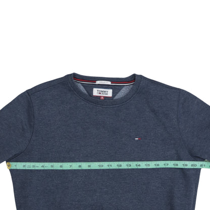 Tommy Jeans Men's Blue Regular Fit Crew Neck Sweatshirt Size S