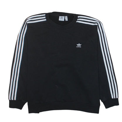Adidas Womens Black Size 16 Crew Neck Pullover Sweatshirt