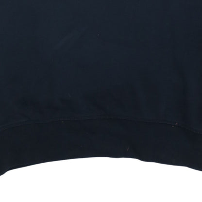 Carhartt Mens Black Pullover Hoodie M Logo Fleece Sweatshirt