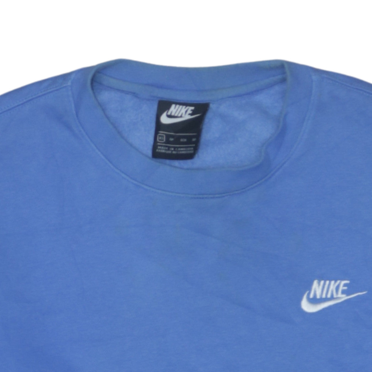 Nike Men's Blue Crew Neck Pullover Sweatshirt XS Sportswear