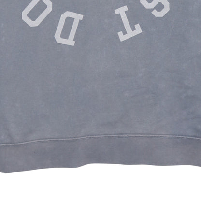 Nike Men's Grey Logo Crew Neck Pullover Sweatshirt Size L