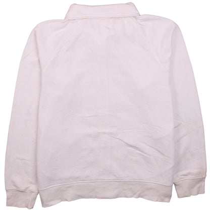 Adidas Womens White Full Zip Sweatshirt Size 18 Lined Hoodie