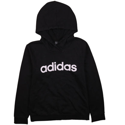 Adidas Women's Black Pullover Hoodie Medium Logo Sweatshirt