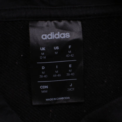Adidas Women's Black Pullover Hoodie Medium Logo Sweatshirt