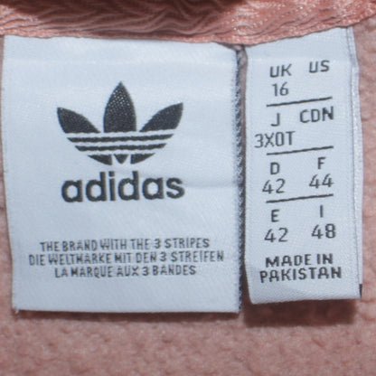 Adidas Womens Pink Pullover Hoodie Size 16 Regular Hooded Sweatshirt