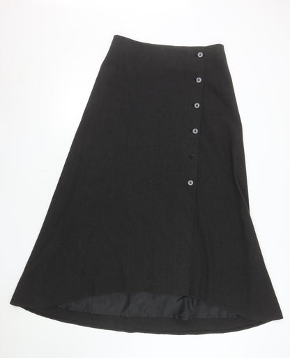 Marks and Spencer Per Una Women’s Black Long A-Line Skirt Size 12