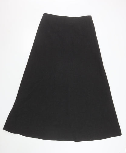 Marks and Spencer Per Una Women’s Black Long A-Line Skirt Size 12