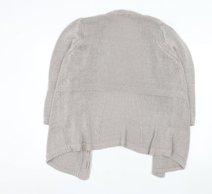 Marks and Spencer Women Beige Size 20 Chunky Knit Open Cardigan