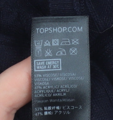 Topshop Maternity Black Bodycon Knit Dress Women's Size 12