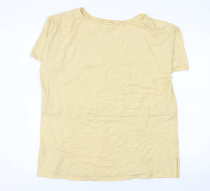 Jasper Conran Women's Yellow Stripe Tunic T-Shirt Size 18