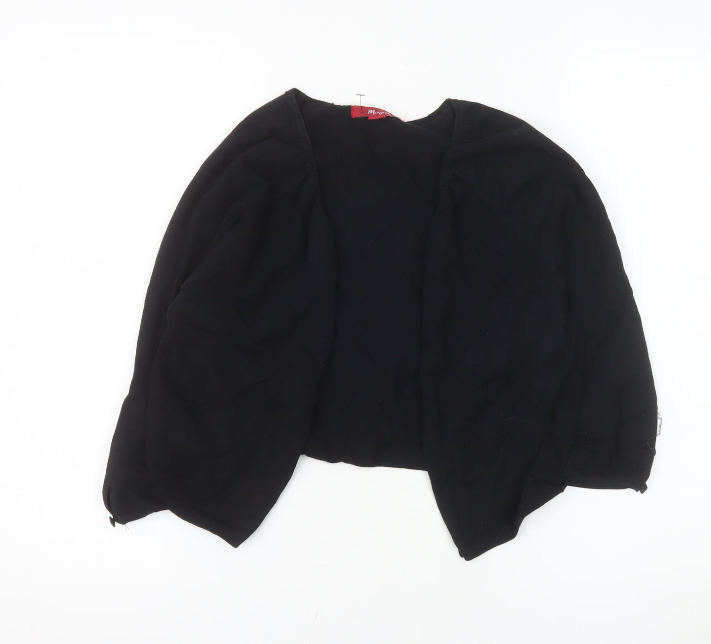 Monsoon Women Black Shrug Round Neck Knit Jumper Size 16