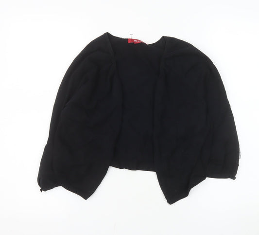 Monsoon Women Black Shrug Round Neck Knit Jumper Size 16