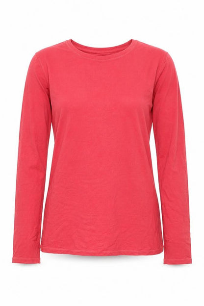 Thermo Layer Women's Red Long Sleeve Basic Stretch Top Size S