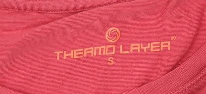 Thermo Layer Women's Red Long Sleeve Basic Stretch Top Size S