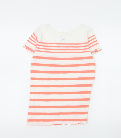 Joules Women’s Multicoloured Striped Cotton T-Shirt Size 6