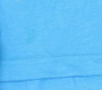 Puma Men's Blue Manchester City Short Sleeve T-Shirt Medium