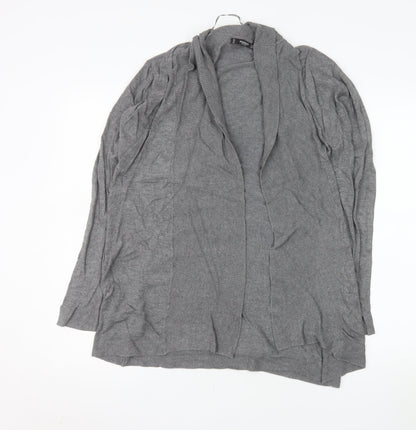 Mango Women Grey Long Sleeve Knit Cardigan Size 12