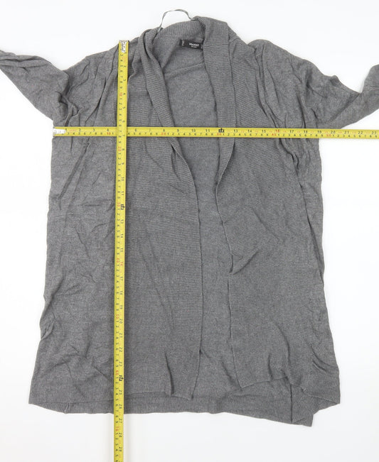 Mango Women Grey Long Sleeve Knit Cardigan Size 12