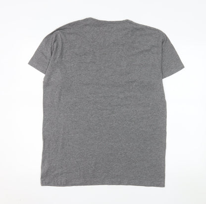 Call of Duty Men's Grey Graphic Print Crew Neck T-Shirt L