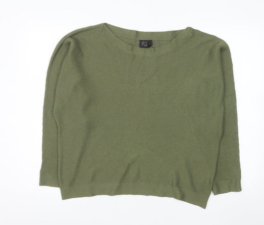 Editor's Cut Women's Green Size 18 Boat Neck Pullover Jumper