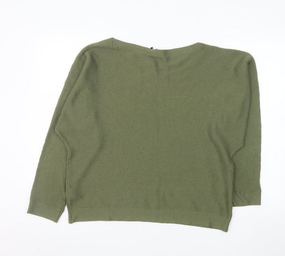Editor's Cut Women's Green Size 18 Boat Neck Pullover Jumper