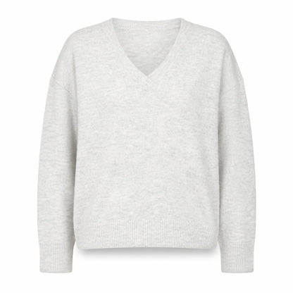 Gap Women’s Grey V-Neck Knit Pullover Jumper Size S