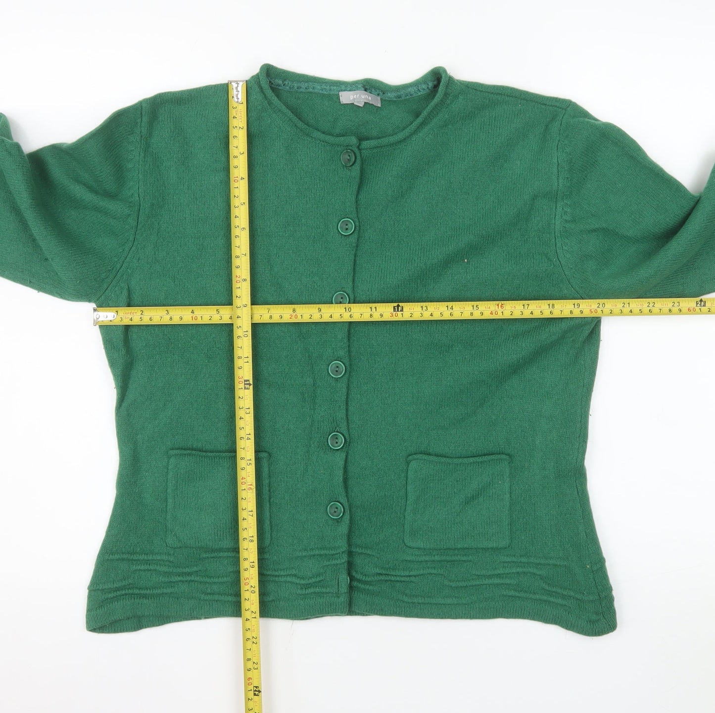 Marks and Spencer Women’s Green Wool Angora Cardigan Size 18