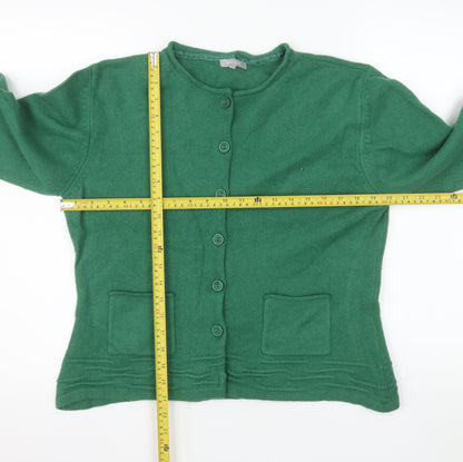 Marks and Spencer Women’s Green Wool Angora Cardigan Size 18