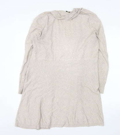 Phase Eight Women Beige Long Sleeve Open Cardigan UK 16 Viscose Blend