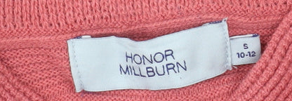 Honor Millburn Women's Pink Knit Zip Jacket Size S 10-12