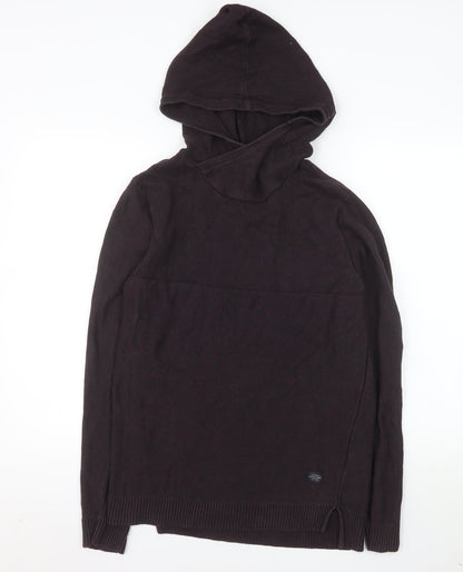 Jack & Jones Men's Black Small Pullover Knit Hoodie