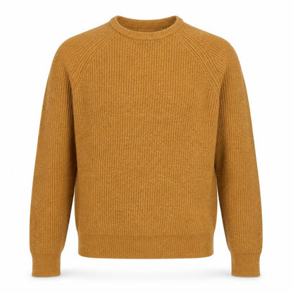 Marks & Spencer Men’s Brown Ribbed Crew Neck Jumper Size M