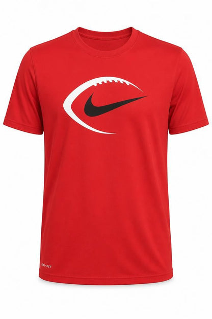 Nike Men's Red Athletic Dri-FIT Short Sleeve Crew Neck T-Shirt Size M
