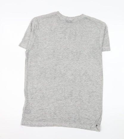 MG Black Label Men's Grey Graphic Print T-Shirt Size M
