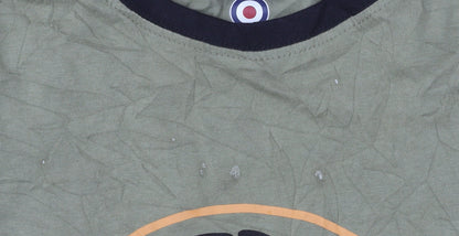 Lambretta Men's Green Retro Graphic Cotton T-Shirt Size L