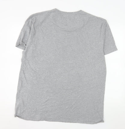 Raging Bull Men's Grey 2XL Graphic Bull Cotton T-Shirt