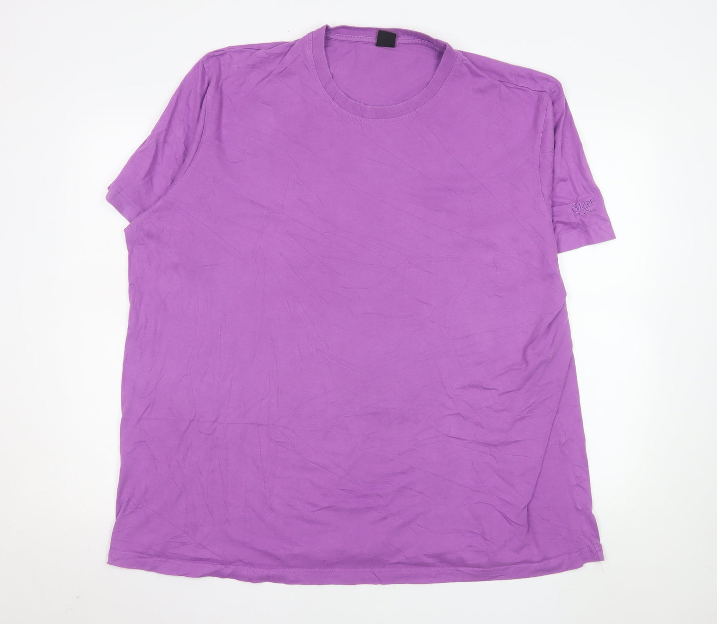 Cotton Traders Men's Purple 3XL Crew Neck Short Sleeve T-Shirt