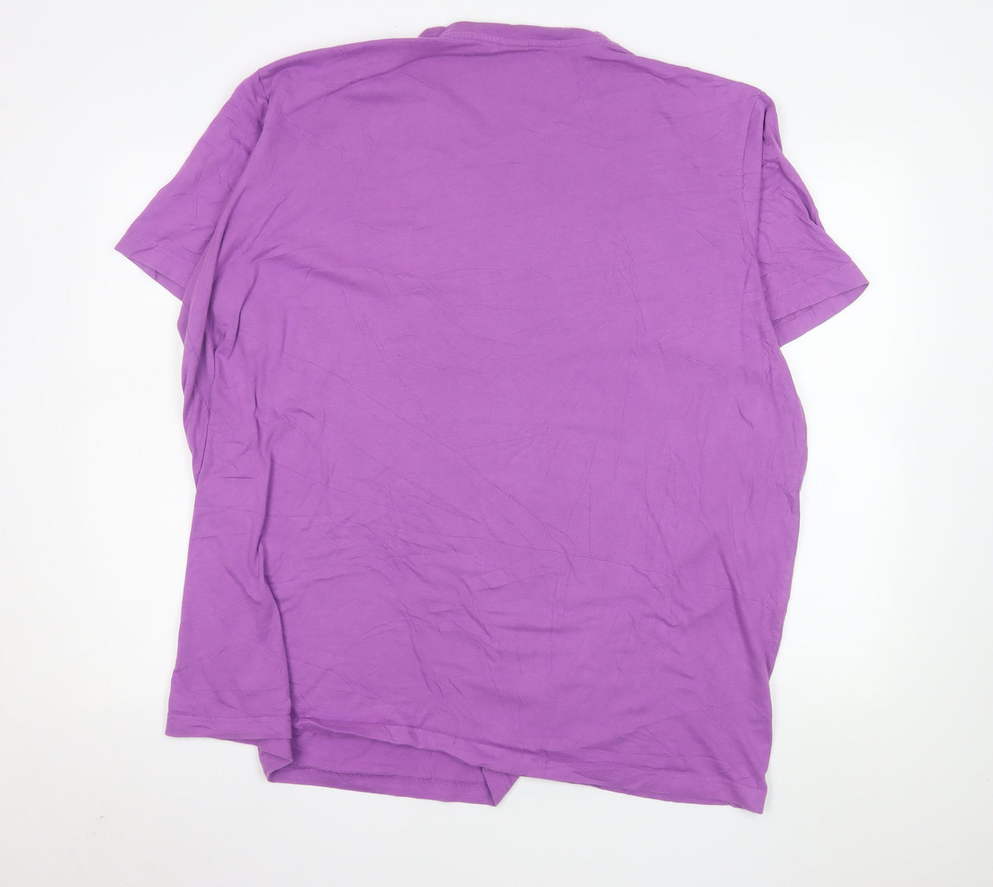 Cotton Traders Men's Purple 3XL Crew Neck Short Sleeve T-Shirt