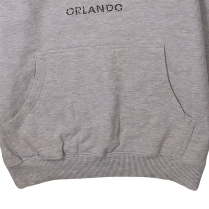 Hard Rock Cafe Orlando Women's Grey Pullover Hoodie Medium