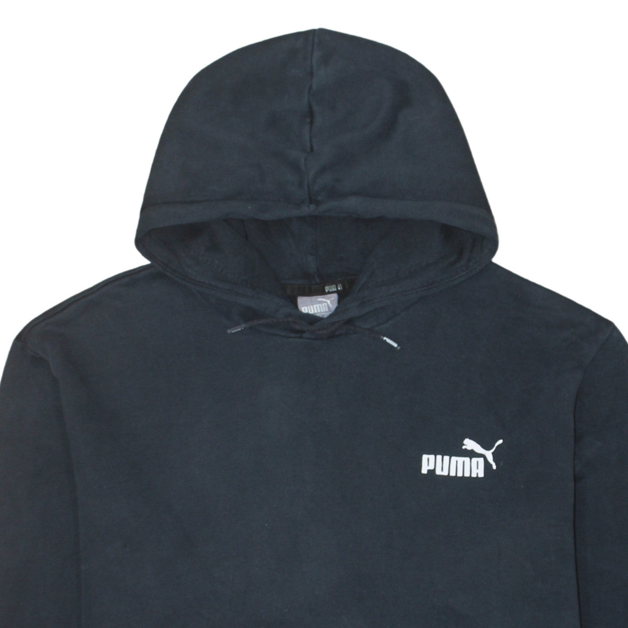 Puma Mens Black 2XL Pullover Hoodie Fleece Sweatshirt