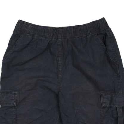 The Children's Place Boys Black Cargo Shorts Size 14 Husky Cotton Twill